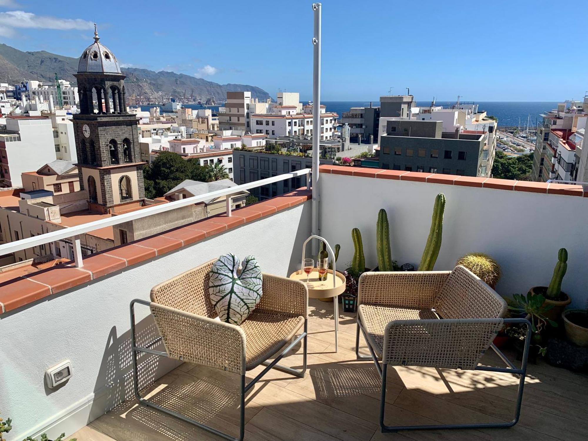 Atico Con Terraza, Vistas Panoramicas Y Parking Apartment Santa Cruz de Tenerife Ngoại thất bức ảnh