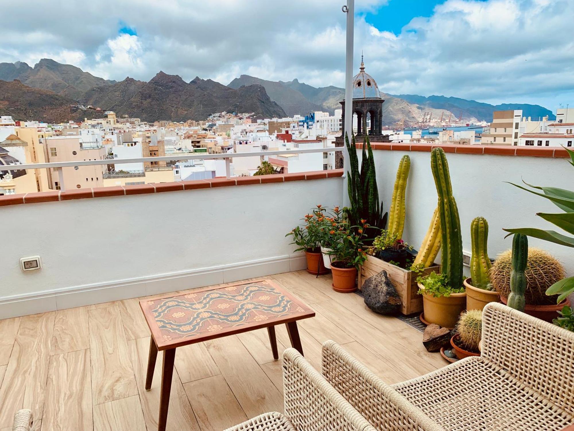 Atico Con Terraza, Vistas Panoramicas Y Parking Apartment Santa Cruz de Tenerife Ngoại thất bức ảnh